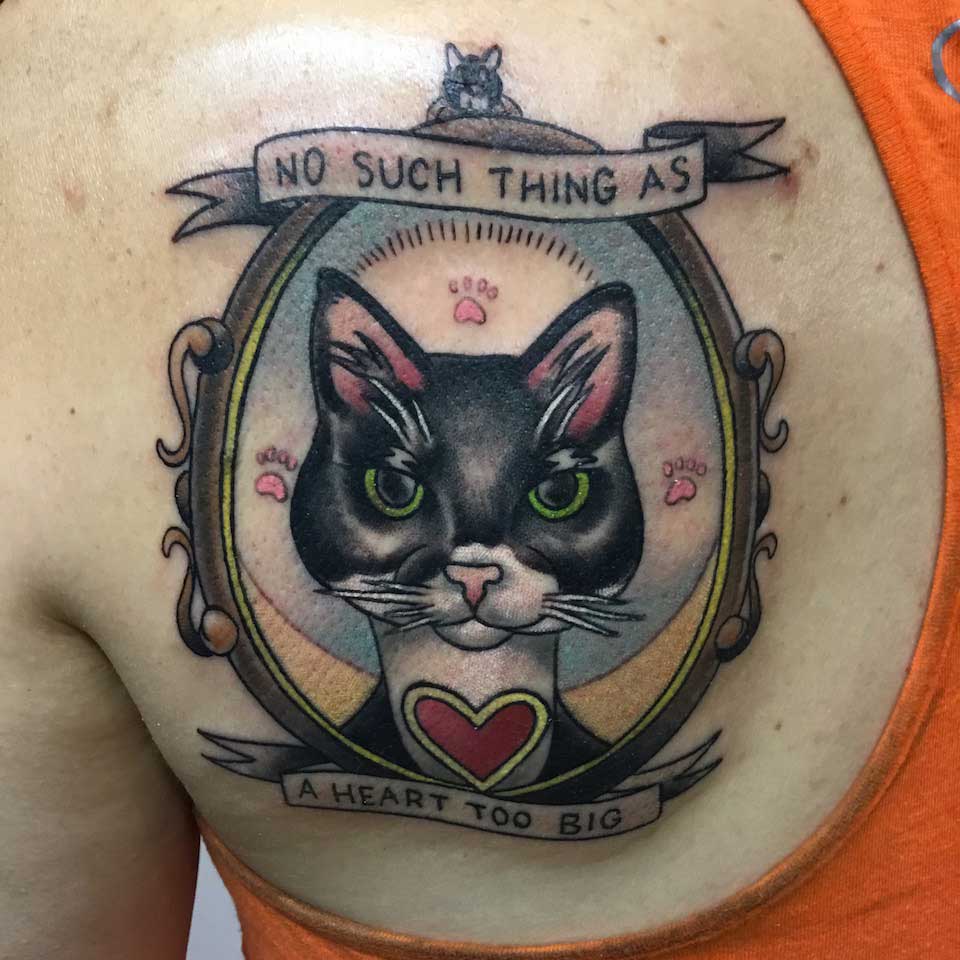 Cat Frame Tattoo By Moeh Haywood Denver Tattoo