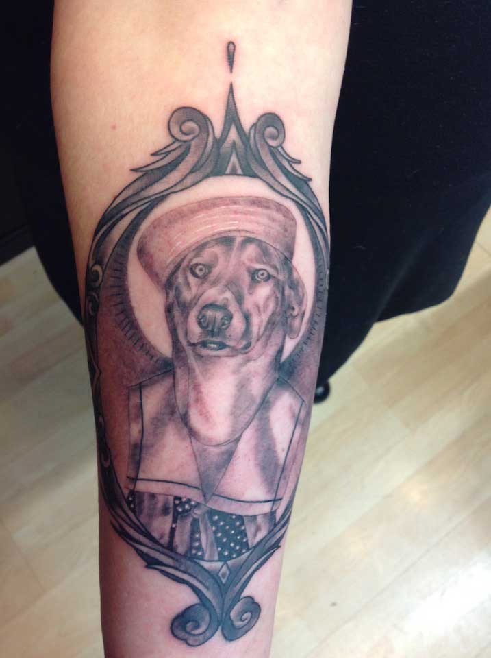 Dog Tattoo By Moeh Haywood Denver Tattoo