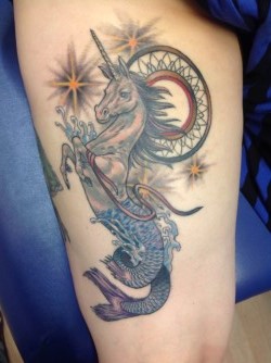 Unicorn Tattoo By Moeh Haywood Denver Tattoo